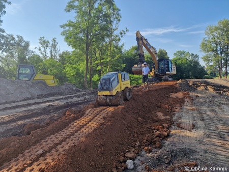 Izgradnja protipoplavnega nasipa Šmarca–Nožice, t.i. etapa 1 (9)